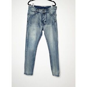 Men's Ksubi Chitch Round Three Skinny Jeans Blue Size 38